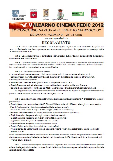 Bando di concorso 2012