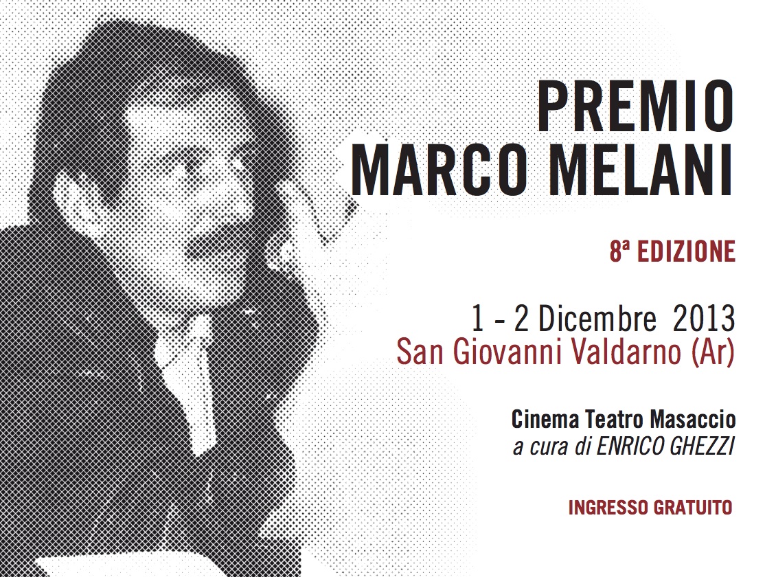 Premio MARCO MELANI 2013